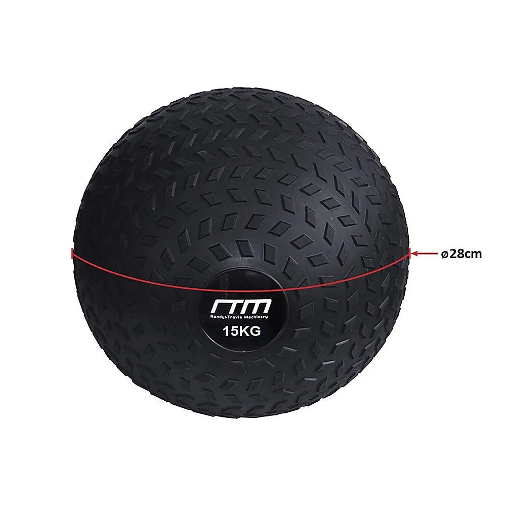 15kg Non-Bounce Tyre Slam Ball, Textured Grip Medicine Ball