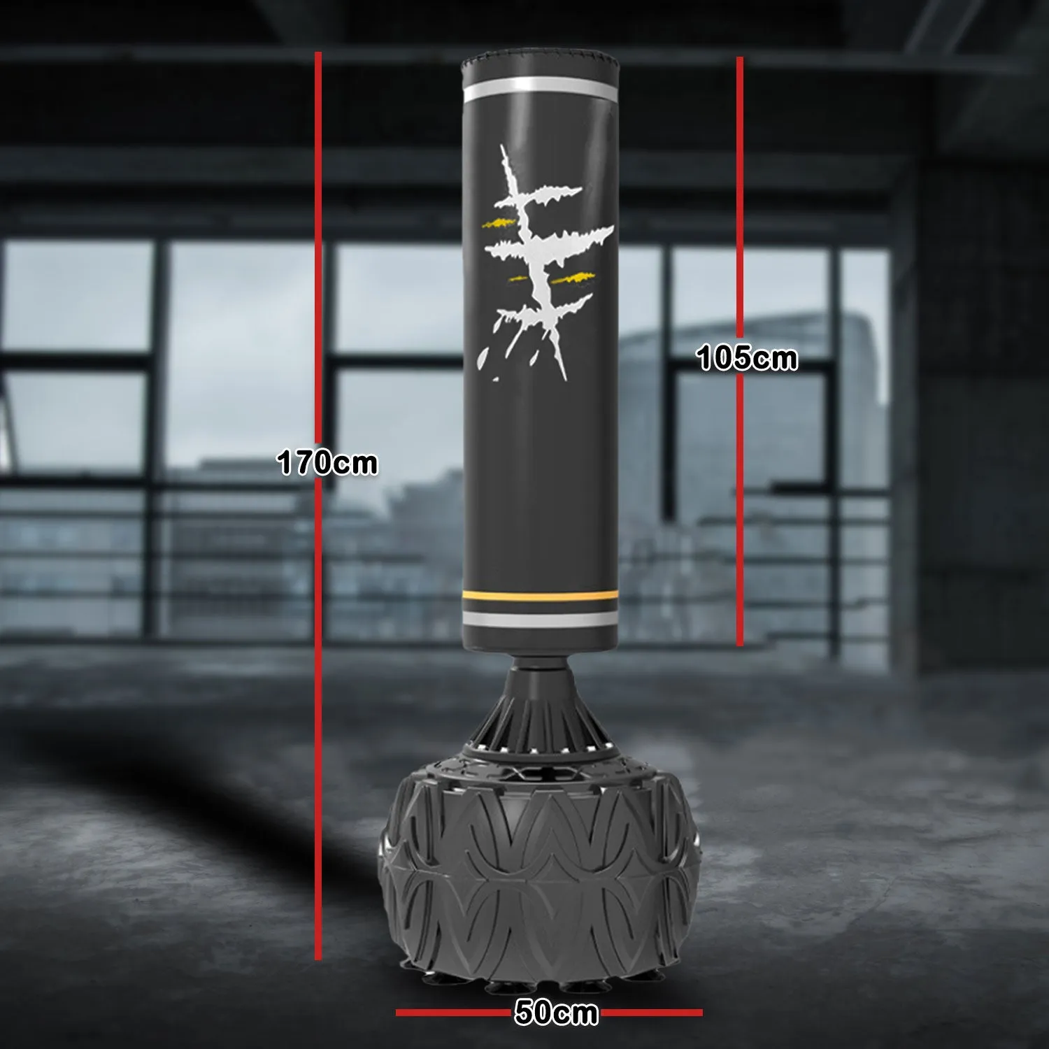 170cm Heavy Boxing Punching Bag Sandbag Free Standing Speed Dummy GYM Kick Training Stand