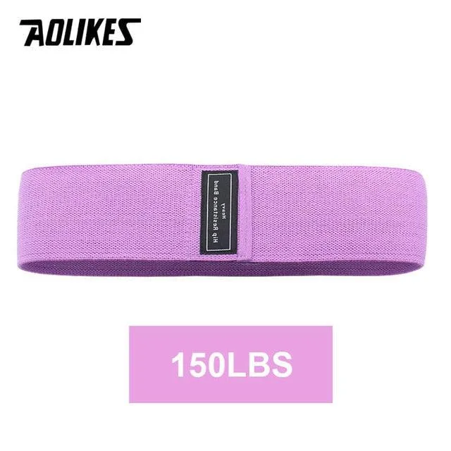 1PC Hip Yoga Resistance Band Wide Fitness Exercise LegsLoop For Circle Squats Training Anti Slip Band