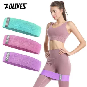 1PC Hip Yoga Resistance Band Wide Fitness Exercise LegsLoop For Circle Squats Training Anti Slip Band