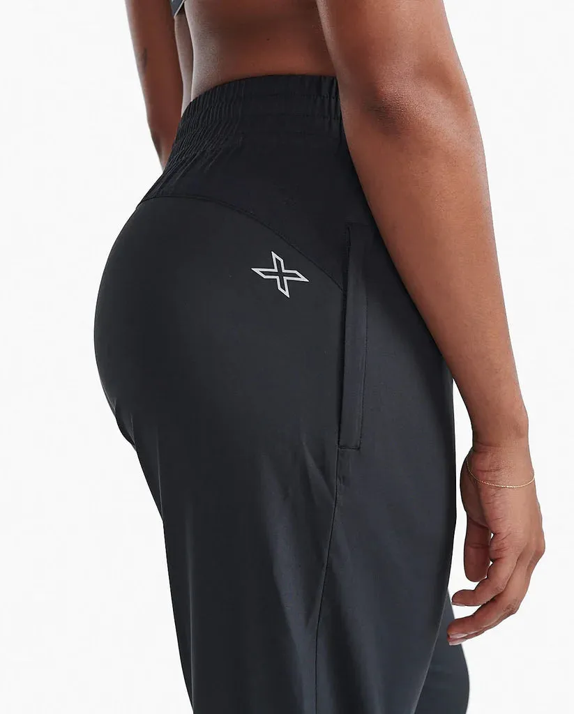 2XU Womens Aero Hi-Rise Woven Jogger - Black/Silver