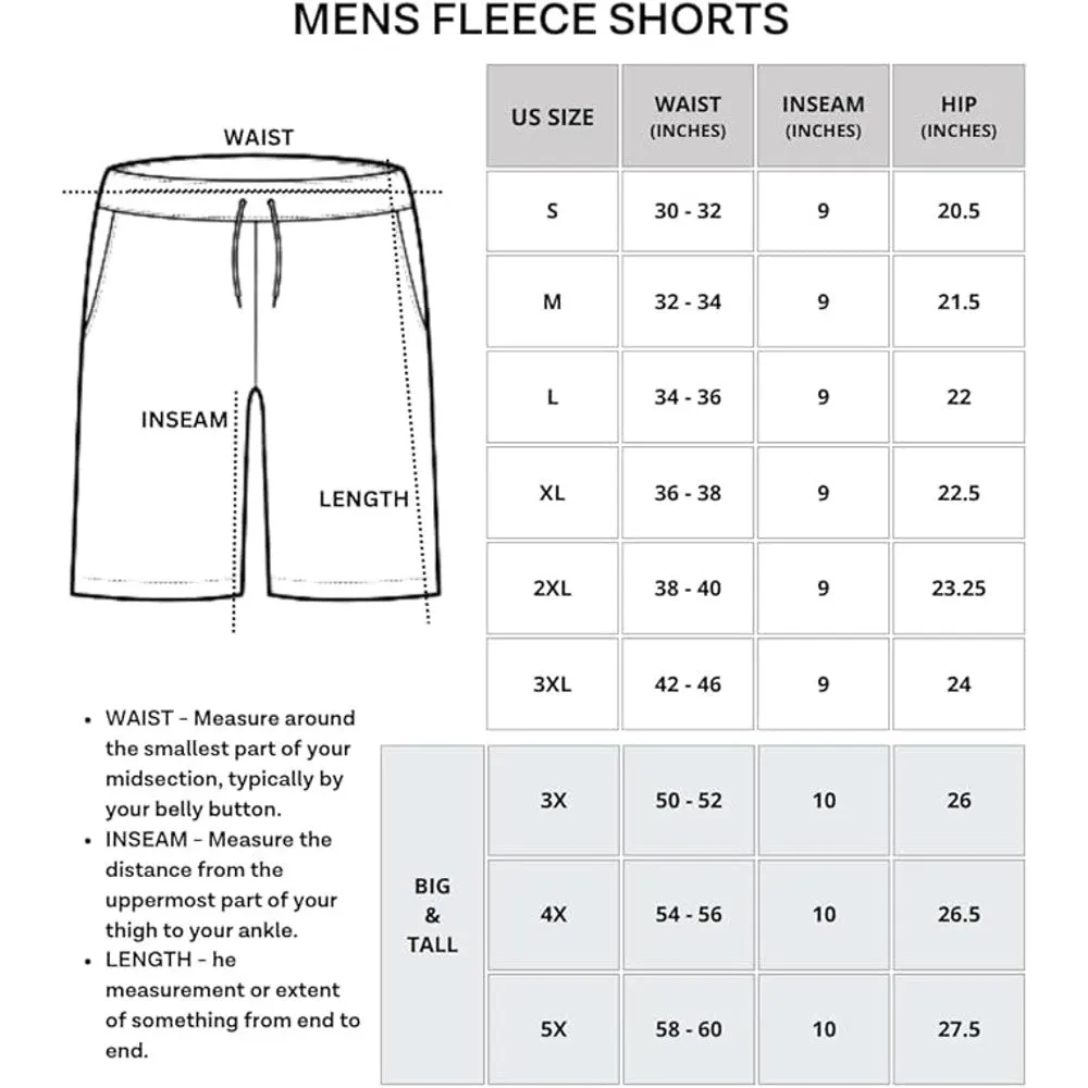 3-Pack: Men's Fleece Lounge Shorts With Pockets