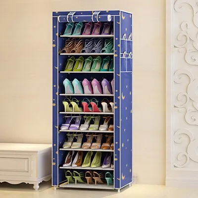 Actionclub 7 Layers 10 Layers Shoes Storage Cabinet DIY Assembly Shoe Shelf Dustproof Moistureproof Large Capacity Shoe Rack