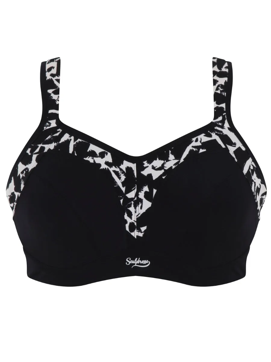 Activate Wired Racerback Sports Bra - Mono Print