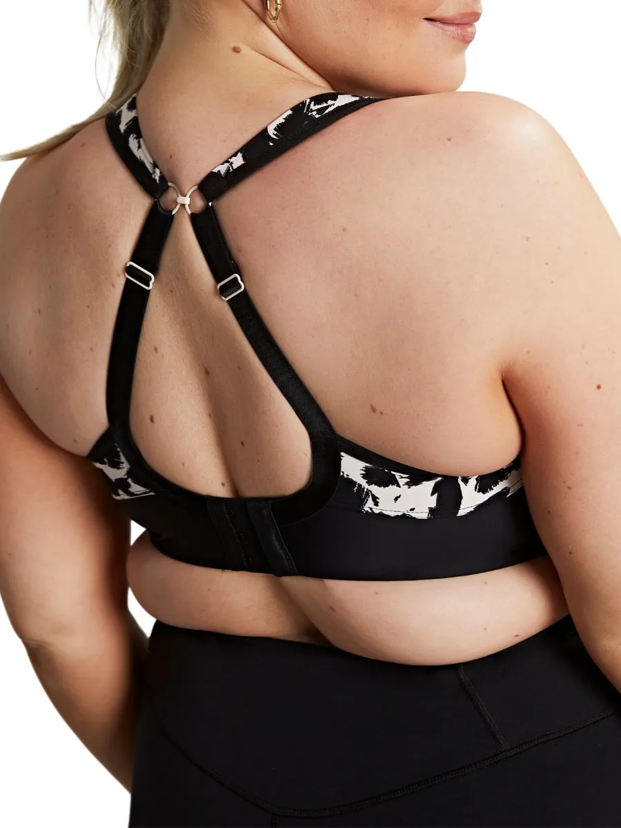 Activate Wired Racerback Sports Bra - Mono Print