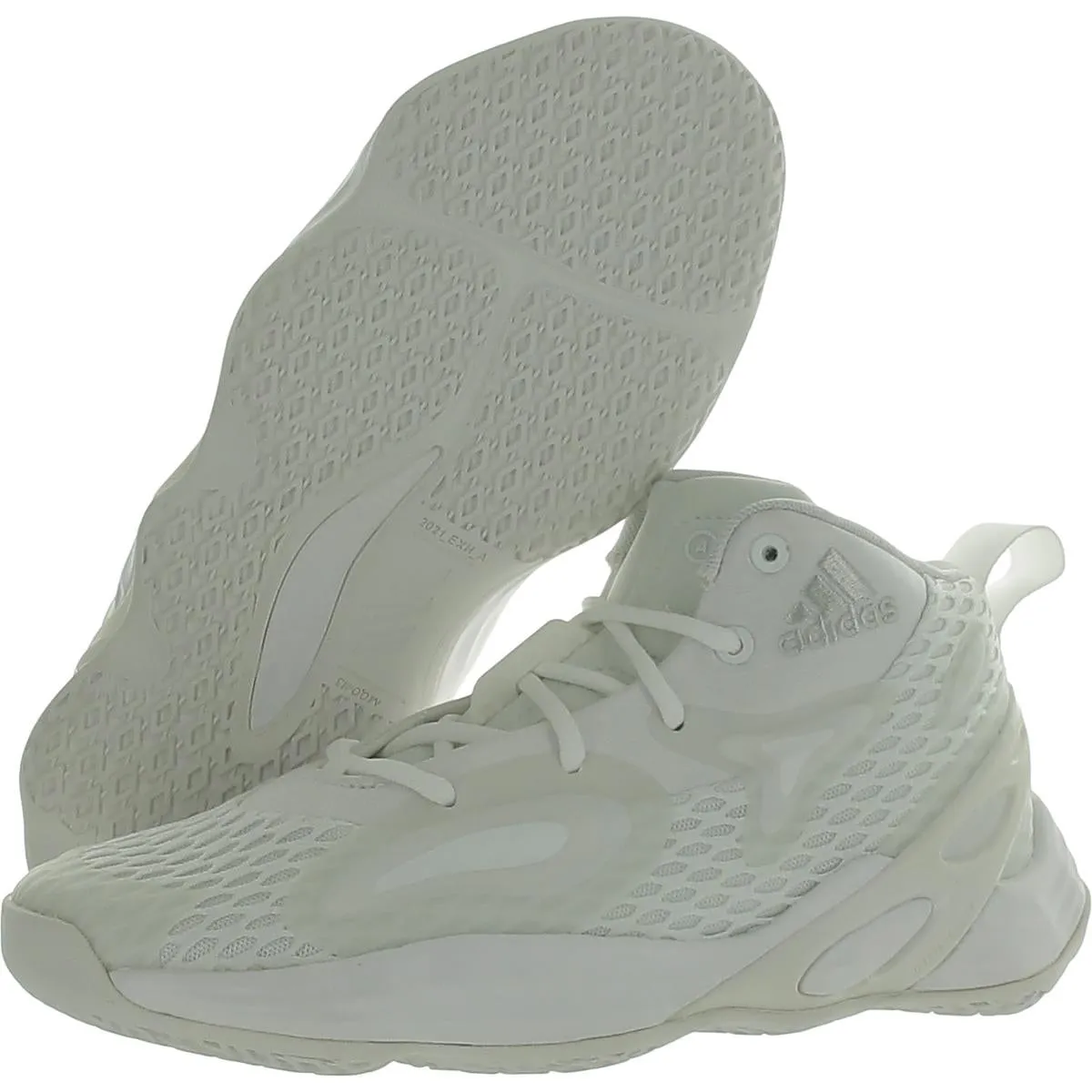 Adidas Mens Exhibit A Mid Sport Fitness Basketball Shoes