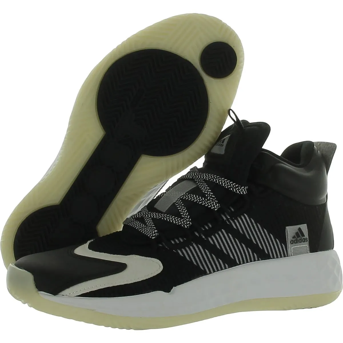 Adidas Mens Pro Boost Mid Sport Fitness Basketball Shoes