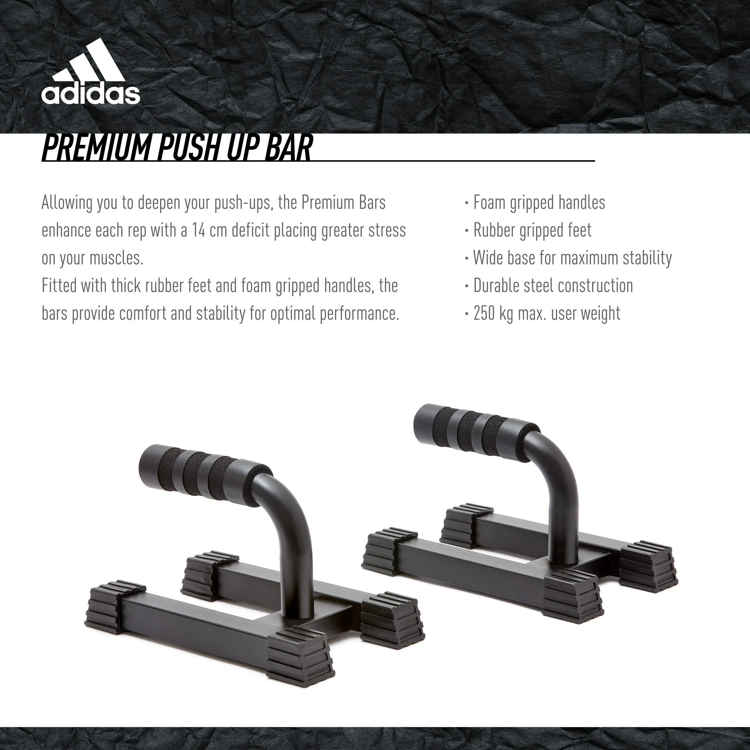 adidas Premium Push Up Bars (Pair)