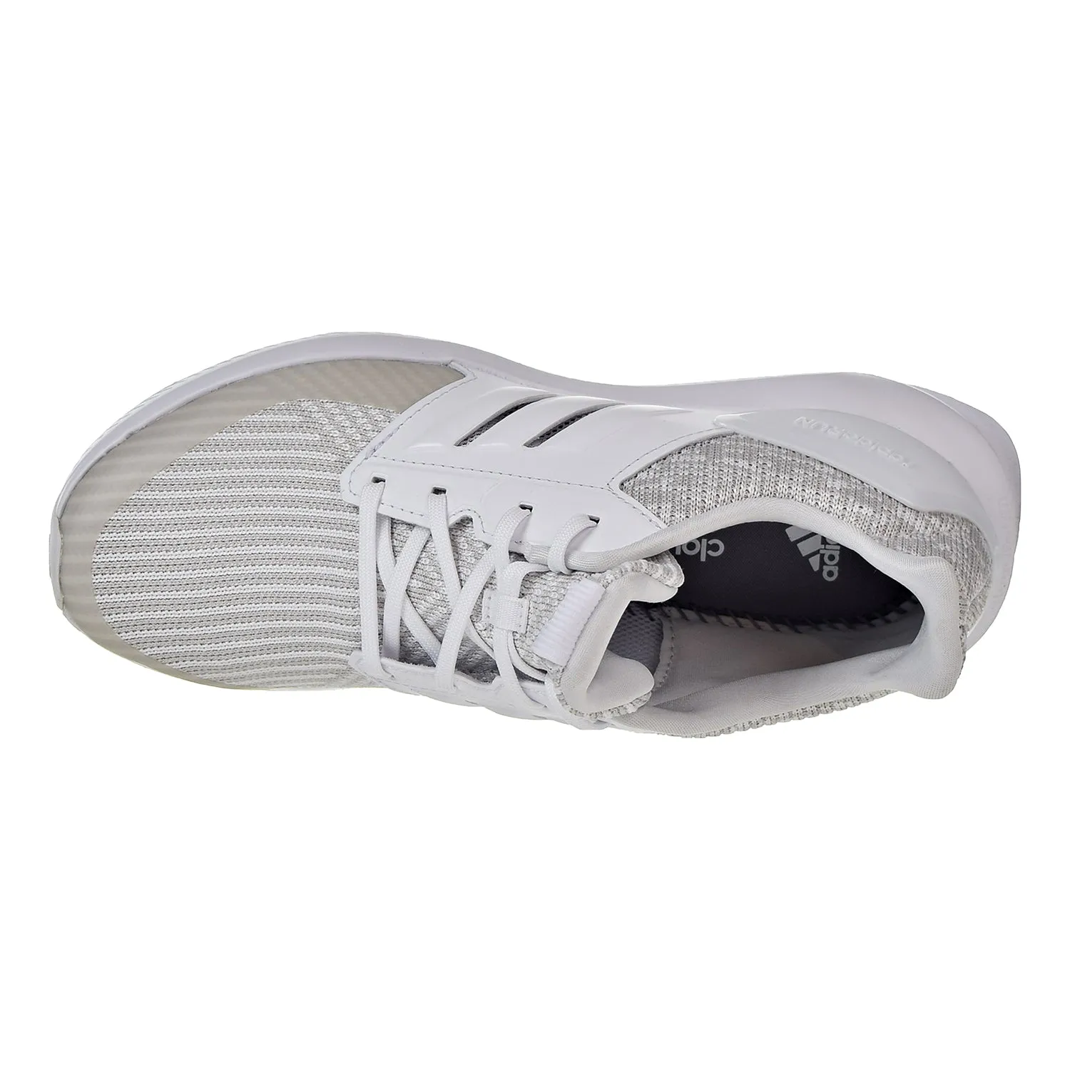 Adidas RapidaRun Knit J Big Kid's Running Shoes Grey/White