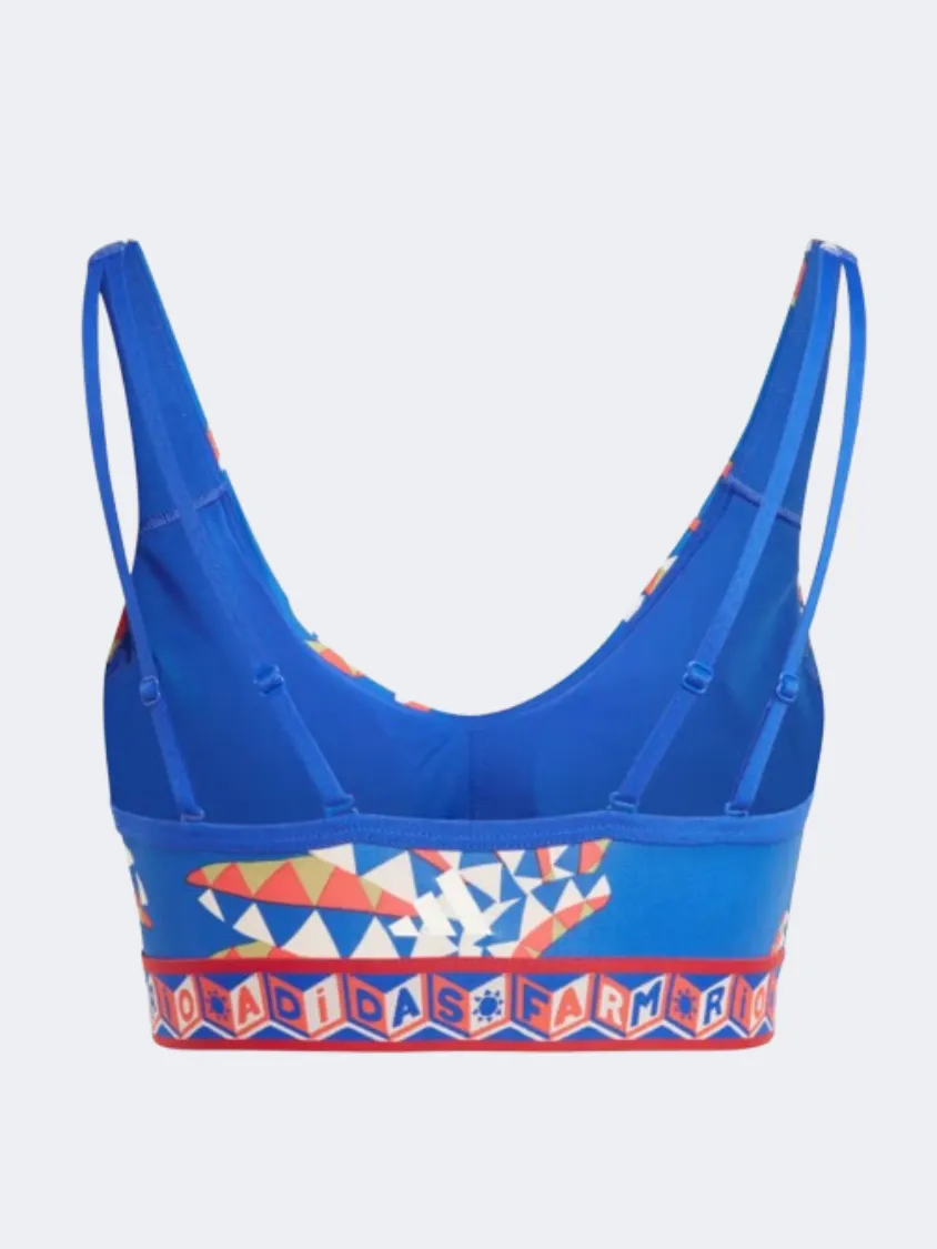 Adidas X Farm Rio Women Training Bra Bold Blue/Orange