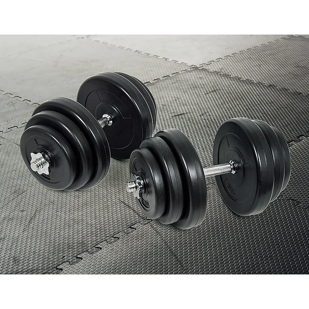 Adjustable 40KG Dumbbell Weight Set, Non-Slip Steel Bars