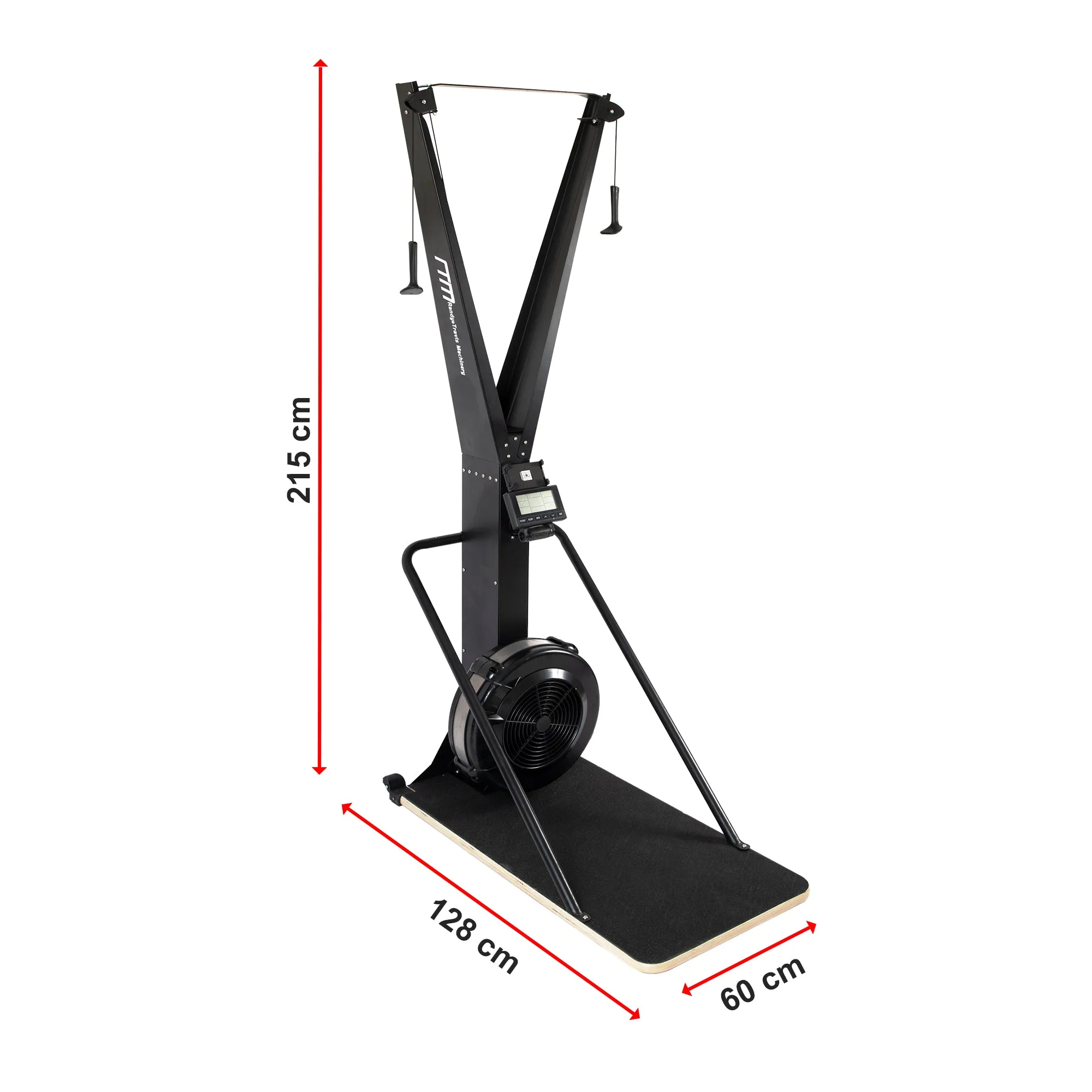 Adjustable Resistance Air Ski Trainer & Stand Fitness Machine