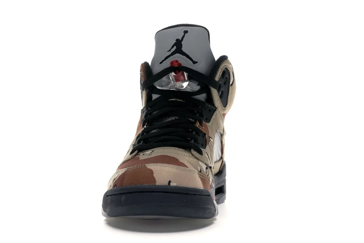 Air Jordan Retro 5 Supreme Desert Camo