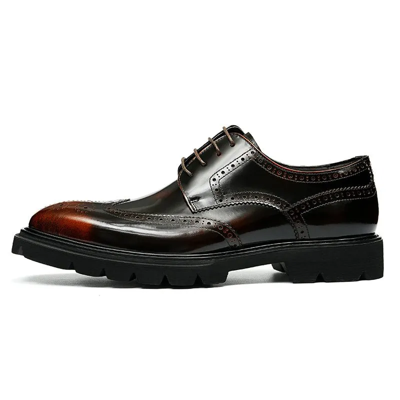 AlliElegance Luxe Brogue Oxford Dress Shoes