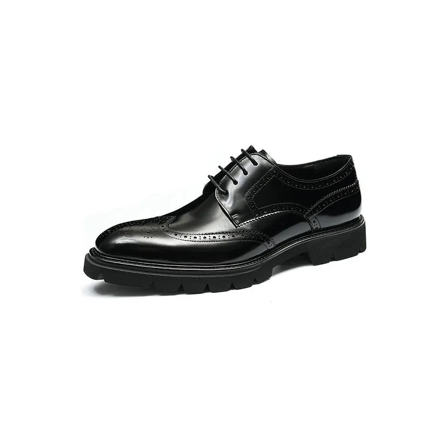 AlliElegance Luxe Brogue Oxford Dress Shoes