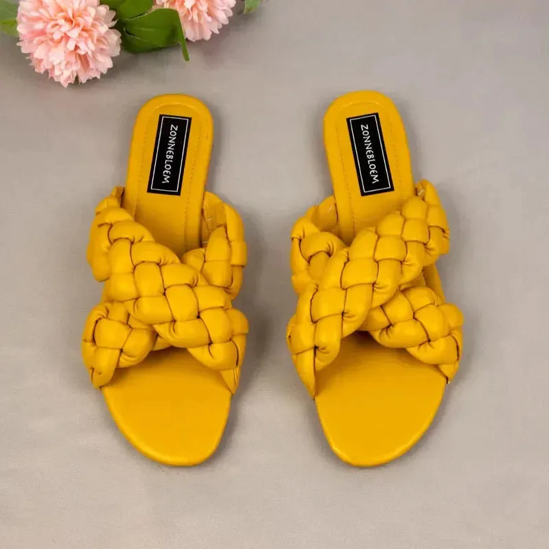 AMOZAE-- Designer Cross Slides for Beach Leisure