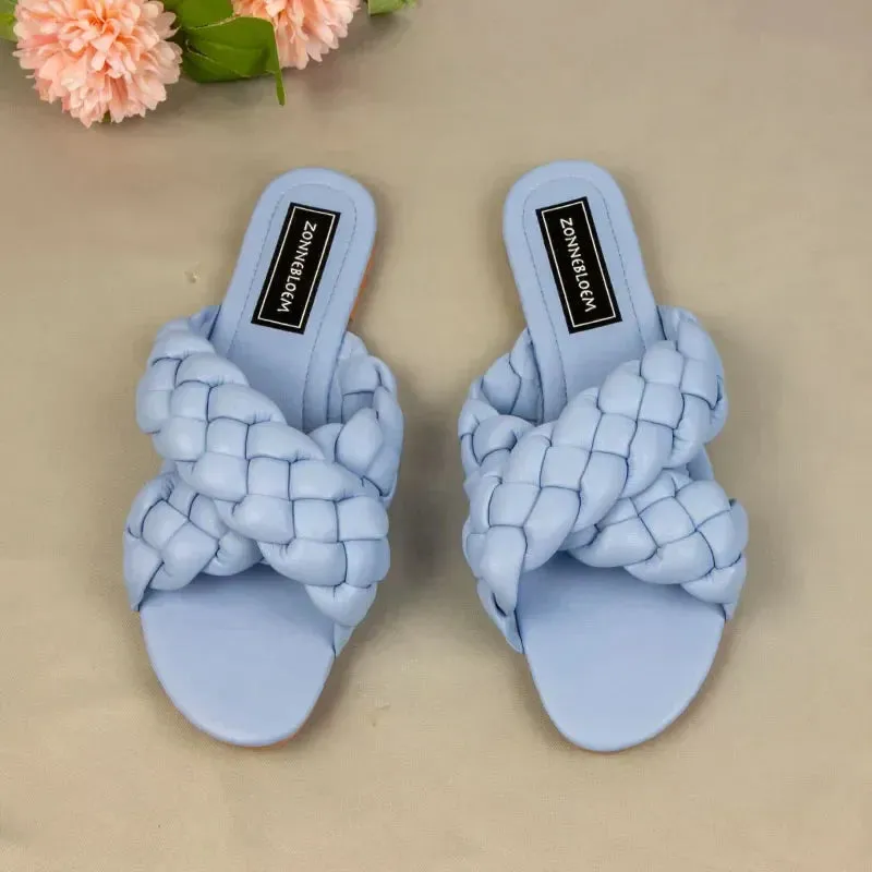 AMOZAE-- Designer Cross Slides for Beach Leisure