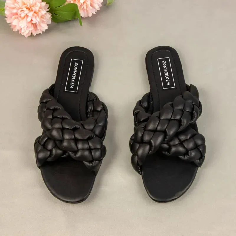 AMOZAE-- Designer Cross Slides for Beach Leisure