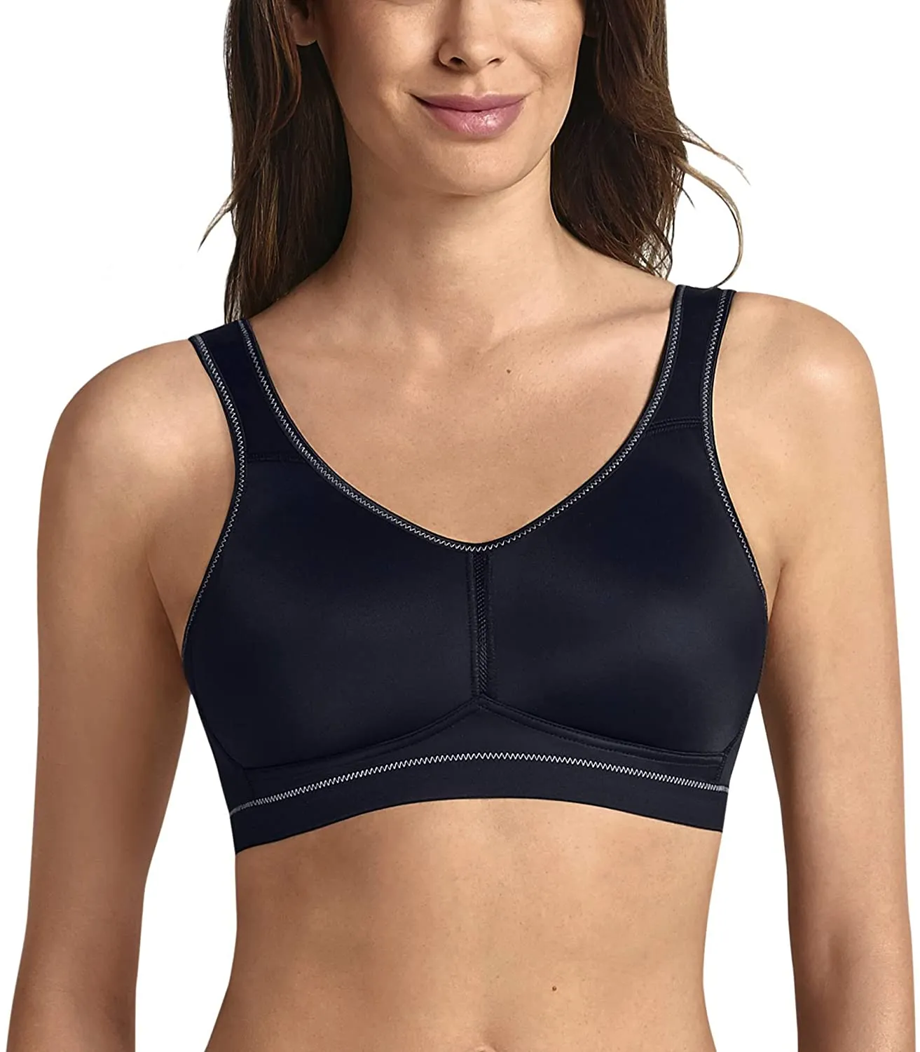 Anita Vivana Active Wire Free Sports Bra Black | Black Mastectomy Sports Bras