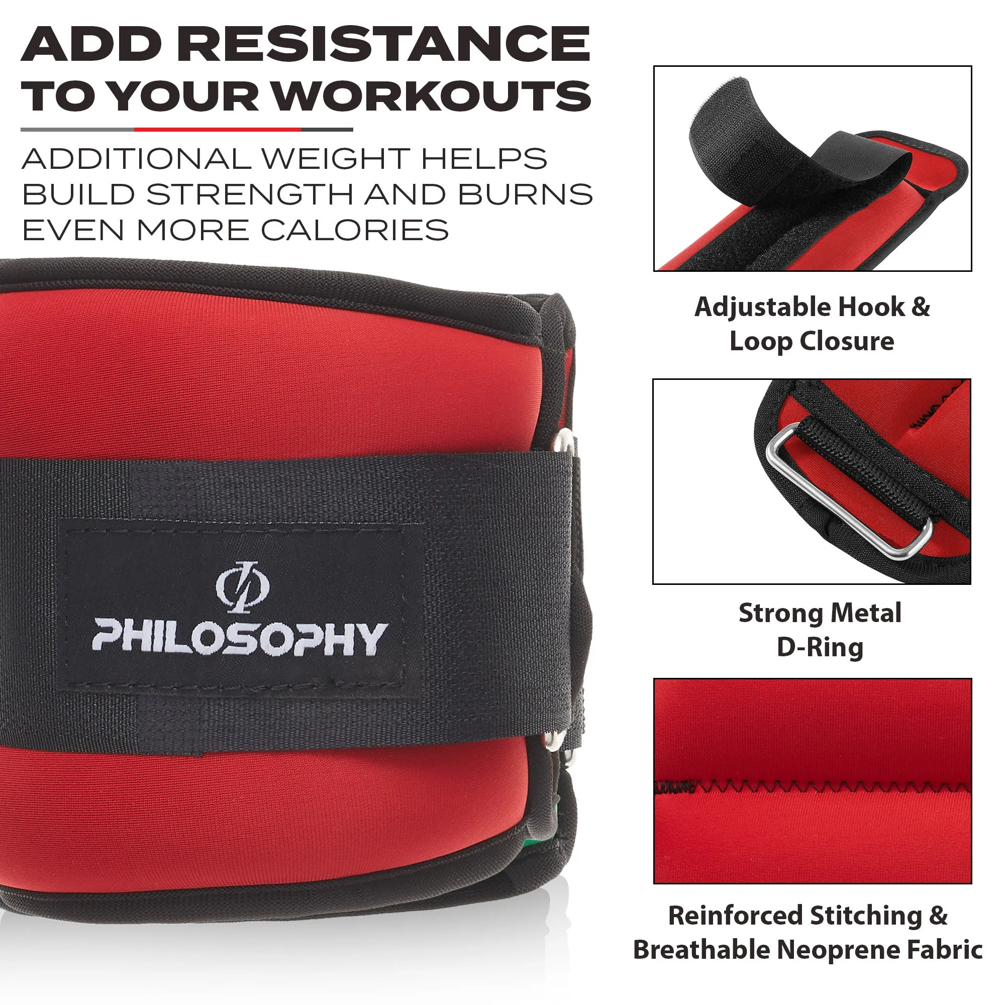 Ankle/Wrist Weights Set for Training & Fitness