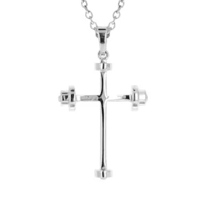 Athlete's Cross Necklace | Sterling