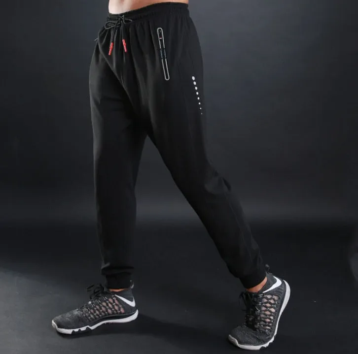 Autumn winter Men Running Training Pants Sport Trousers Jogging soccer Basketball Gym Fitness Sports Sweatpants zipper Pocket