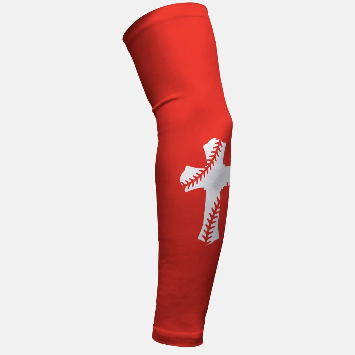 Baseball Cross Red Arm Sleeve