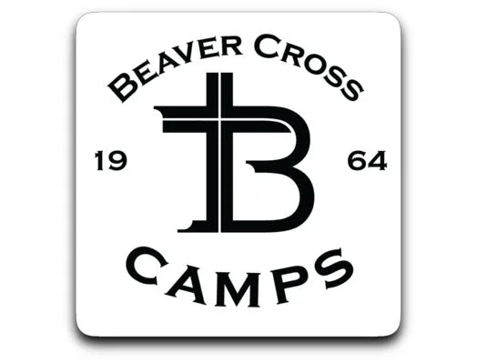 Beaver Cross Sticker Decal