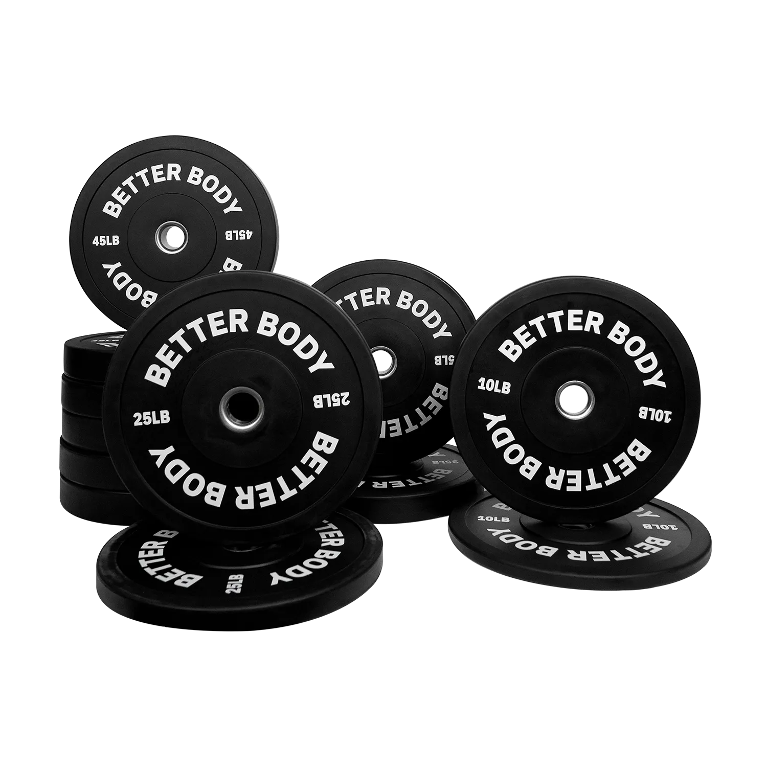 Better Bumper Plates | Sets of two | 10 - 45lbs