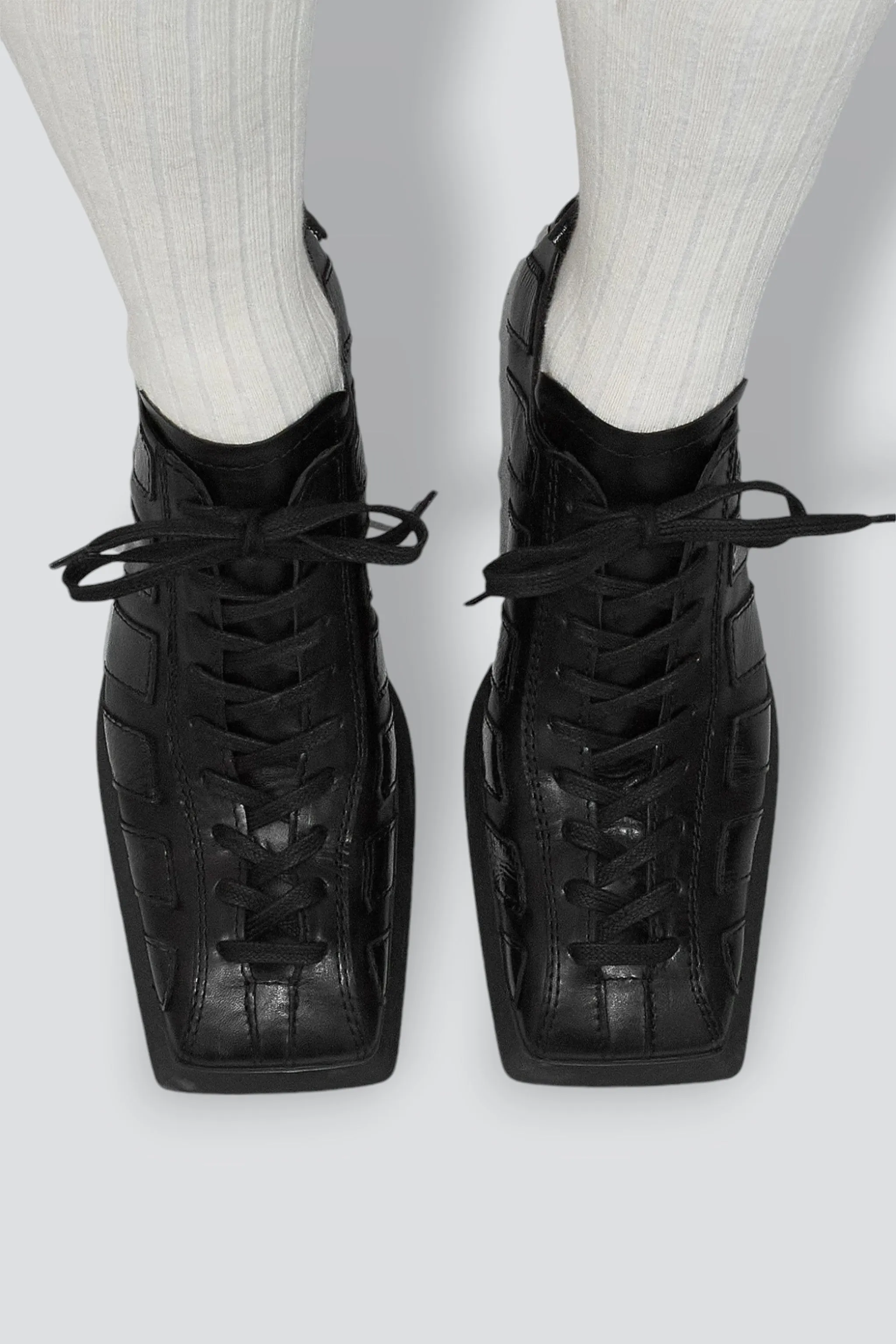 Black Goldie Wedge Sneakers