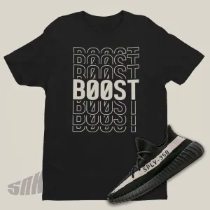 Boost Stack Cross Stitch Shirt To Match Yeezy 350 V2 Oreo