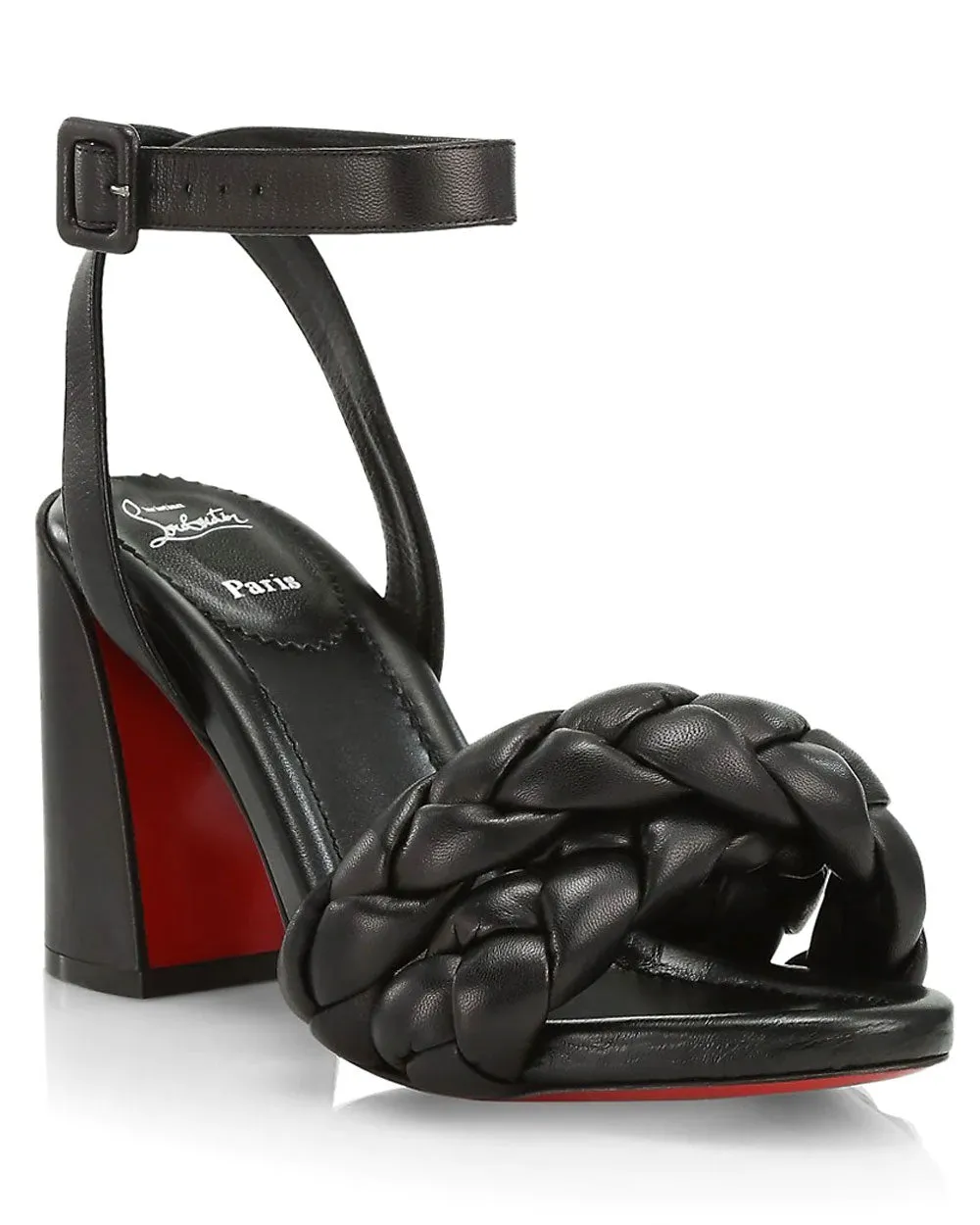 Brio Braided Sandal in Black