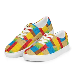 Building Bricks Women’s Lace-Up Canvas Shoes