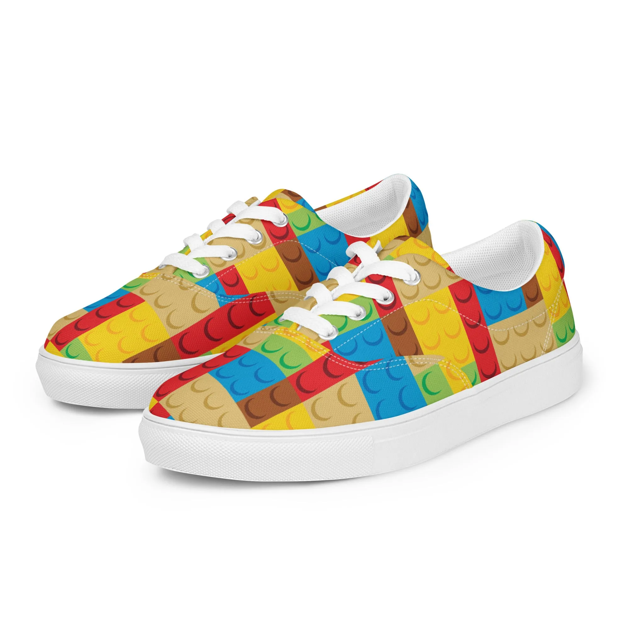 Building Bricks Women’s Lace-Up Canvas Shoes