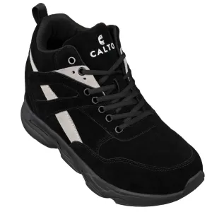 CALTO - S33594 - 4 Inches Taller (Black/Grey) - Sneakers