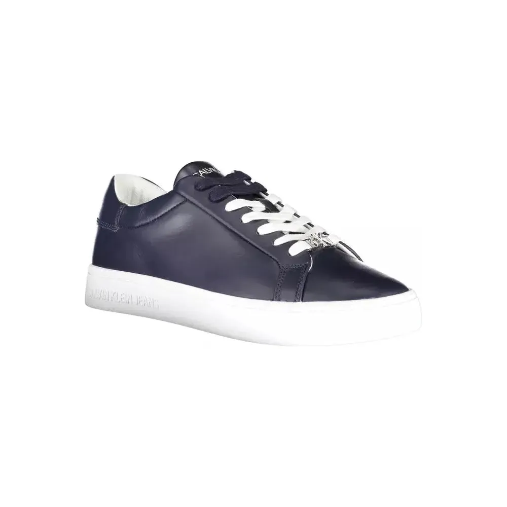 Calvin Klein Blue Leather Men Sneaker