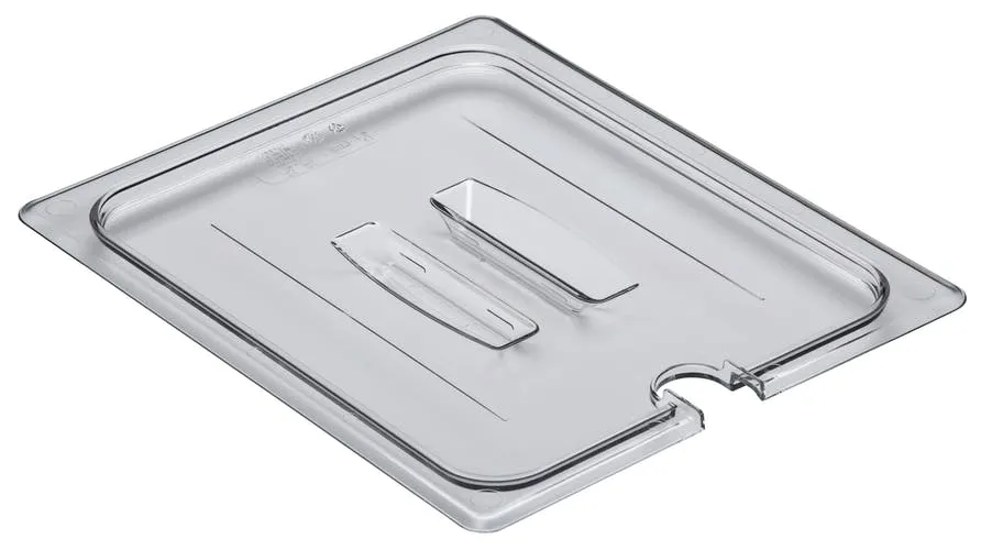 Cambro Food Pan Lid 1/2 Notched Clear