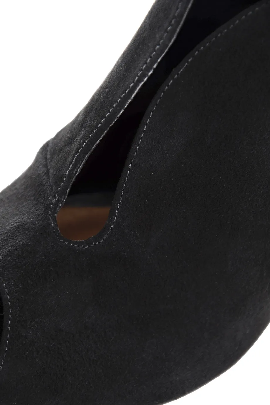 CECCONELLO ERINA Black Suede Ankle Boots