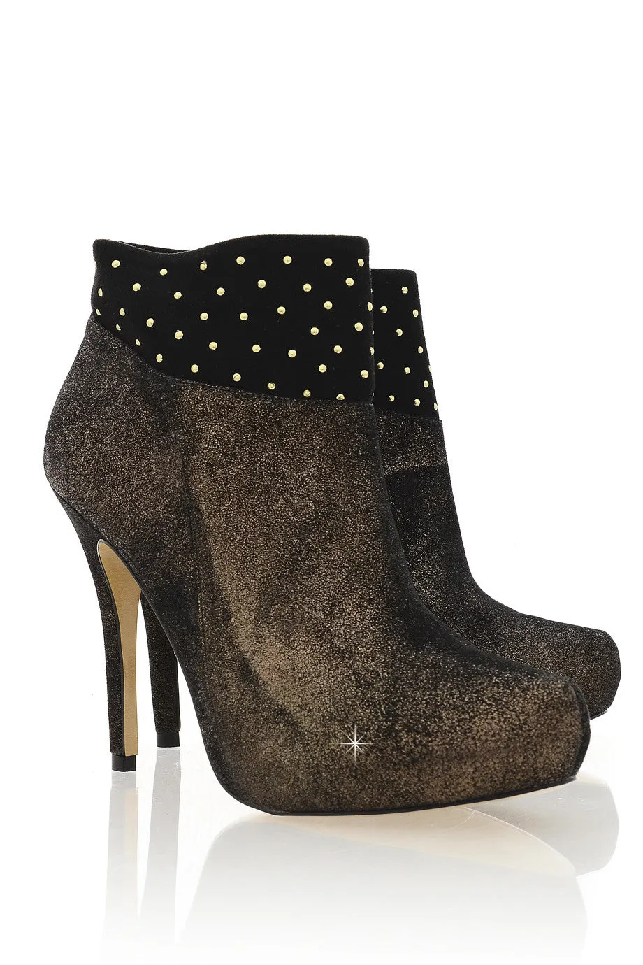 CECCONELLO KALLISTO Bronze Crackled Ankle Boots