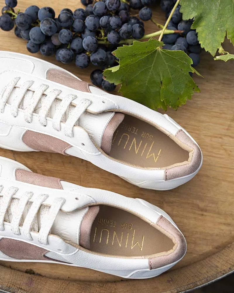 Cepage Grape Leather Unisex Vegan Sneakers | Rose