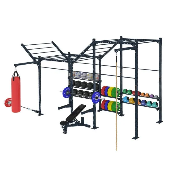 COMPETITION SERIES 3 CELL FREE STANDING WIDE MULTI FUNCTION RIG WITH STORAGE CSFS-3CMFRW-ST