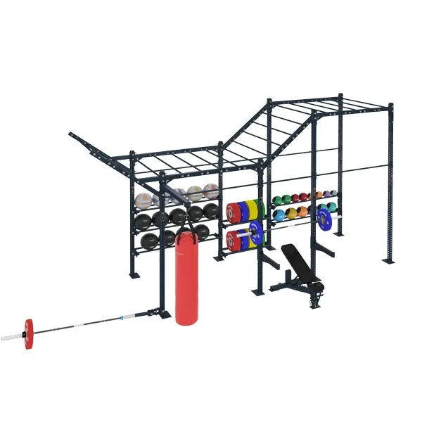 COMPETITION SERIES 3 CELL FREE STANDING WIDE MULTI FUNCTION RIG WITH STORAGE CSFS-3CMFRW-ST