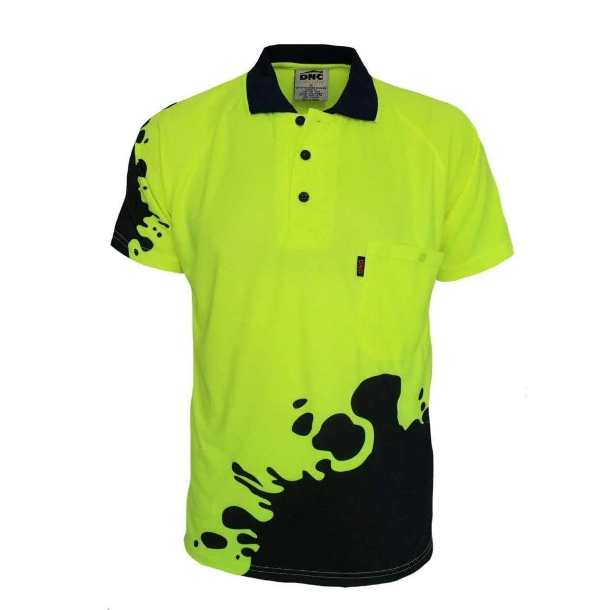 Dnc Workwear Hi Vis Sublimated Blot Polo - 3567