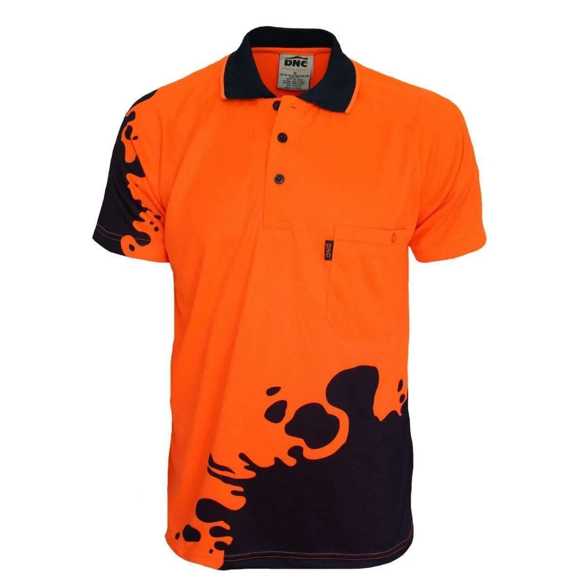 Dnc Workwear Hi Vis Sublimated Blot Polo - 3567