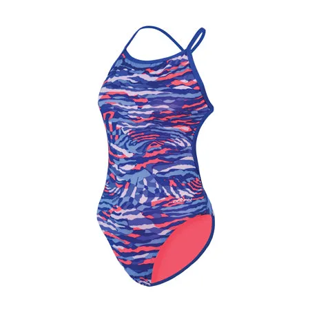 DOLFIN BELLAS Female Cross Back Swimsuit - Prowler Blue