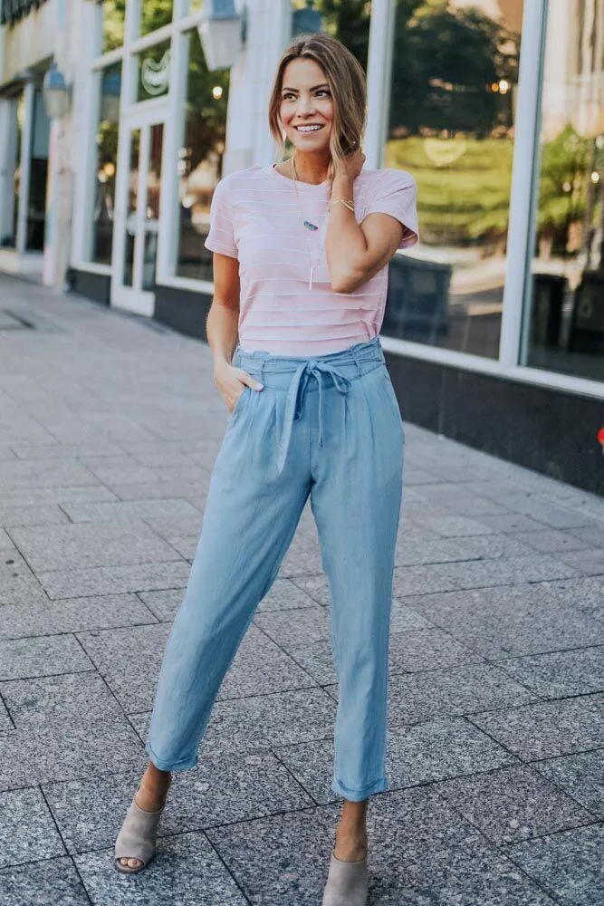 Easy Chambray Bottoms