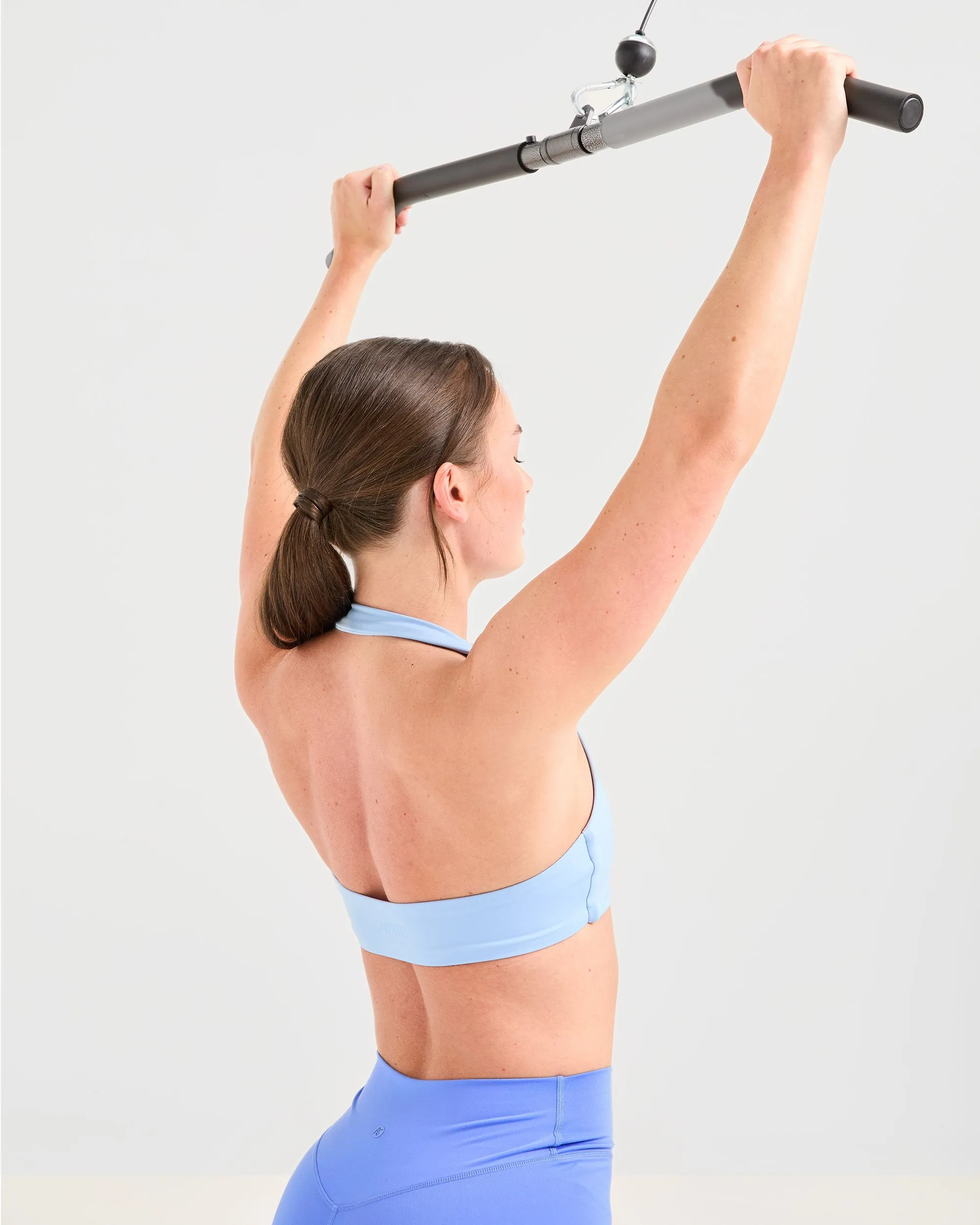 Essential Halterneck Sports Bra - Baby Blue