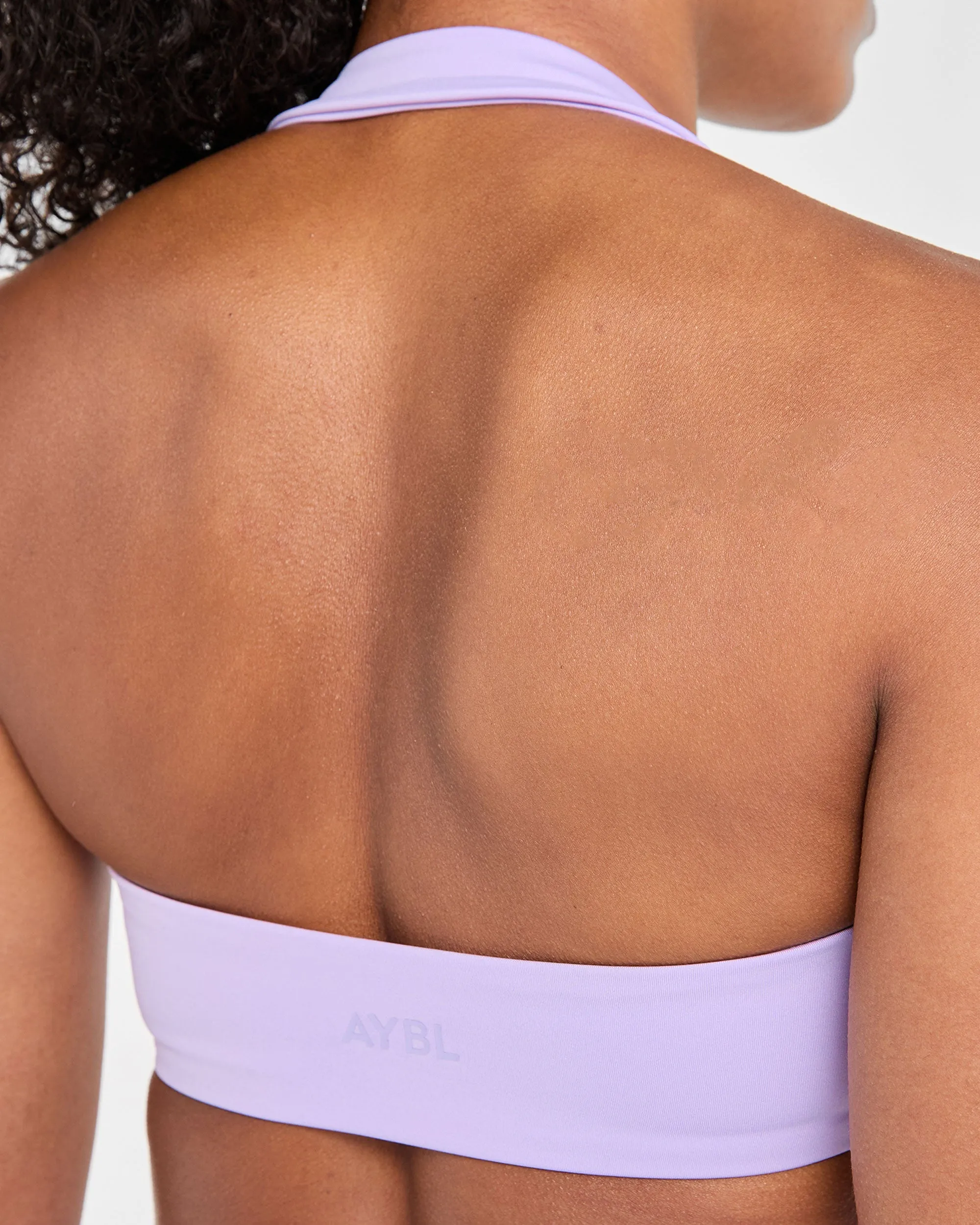 Essential Halterneck Sports Bra - Pastel Purple