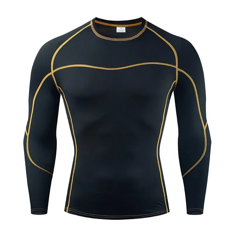 European-American Quick-Drying Long-Sleeve Sportswear Running Fitness T-shirt