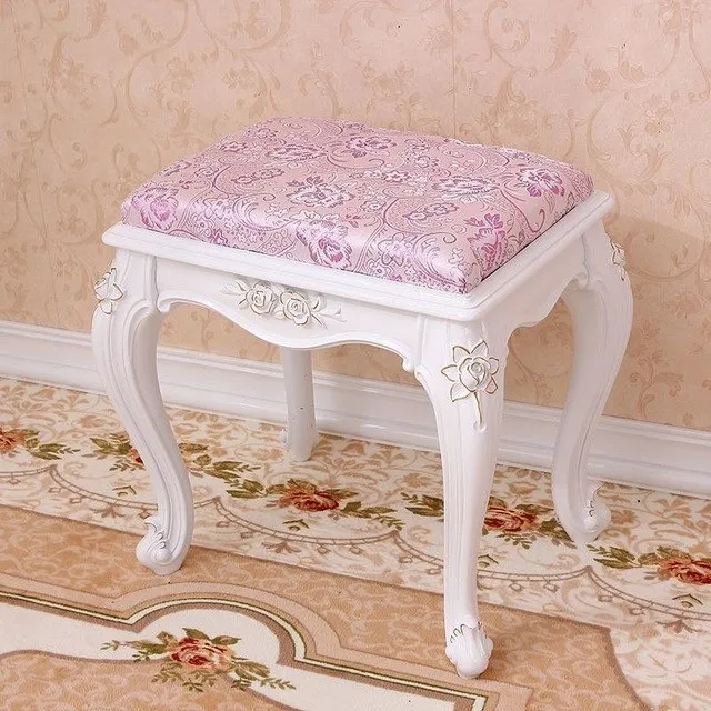 Fashion European Living Room Change Shoes Stool Dressing Stool Makeup Stool Chair Bedroom Wooden Bench 15%